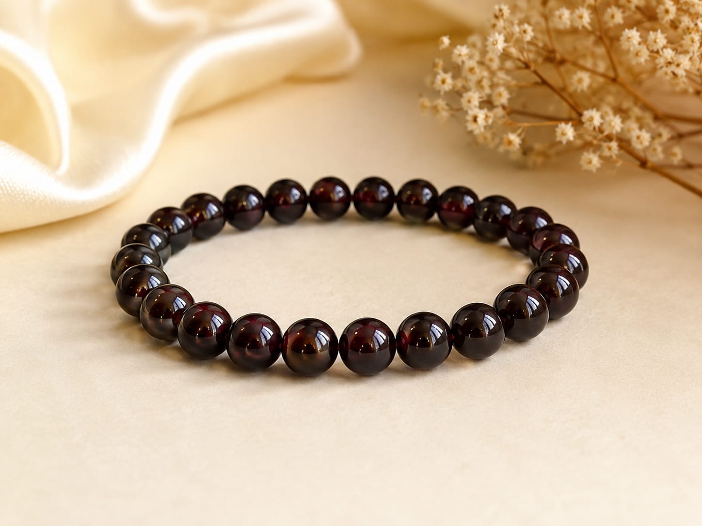 Natural Garnet Bracelet