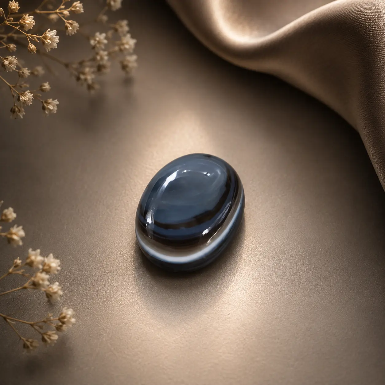 Black & White Chalcedony – 5.80 Carat
