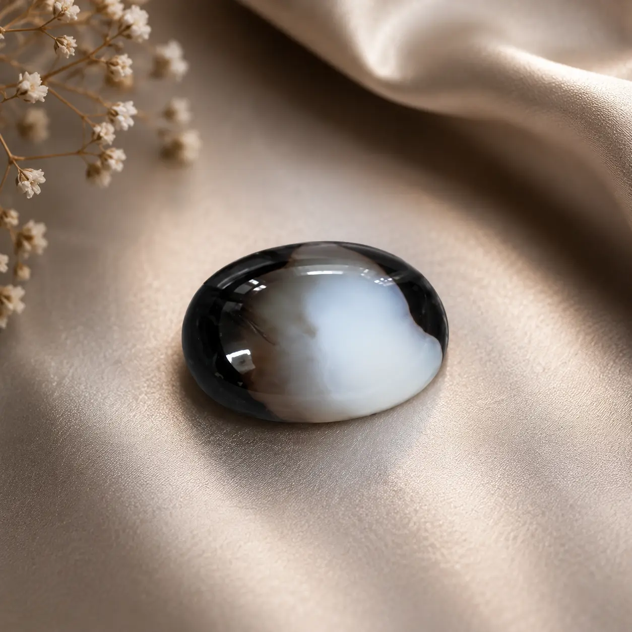 Black & White Chalcedony – 5.80 Carat